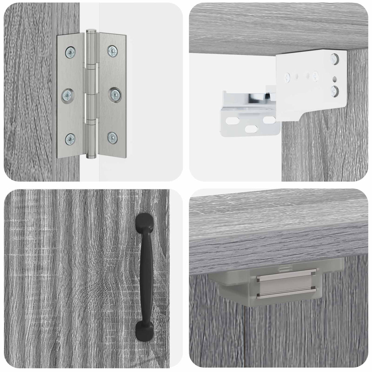 vidaXL Dartboard Cabinet HOORN Grey Sonoma 52.5 x 10.5 x 53.5 cm