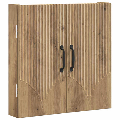 vidaXL Dartboard Cabinet HOORN Artisan Oak 52.5 x 10.5 x 53.5 cm - Brown