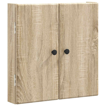 vidaXL Dartboard Cabinet BREDA Sonoma Oak 52.5 x 10.5 x 53.5 cm - Brown