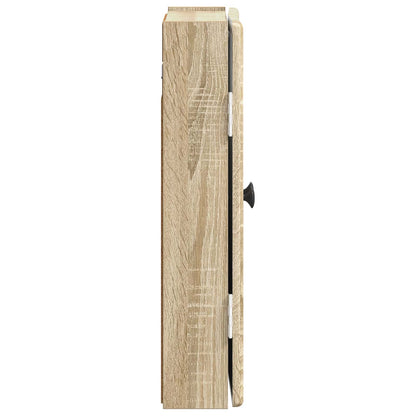 vidaXL Dartboard Cabinet BREDA Sonoma Oak 52.5 x 10.5 x 53.5 cm - Brown
