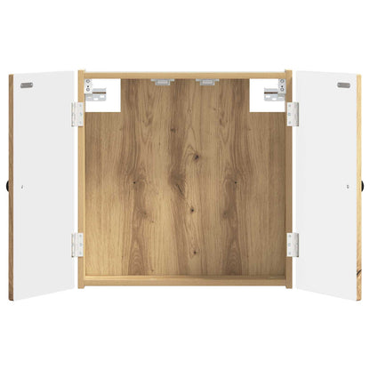 vidaXL Dartboard Cabinet BREDA Artisan Oak 52.5 x 10.5 x 53.5 cm - Brown