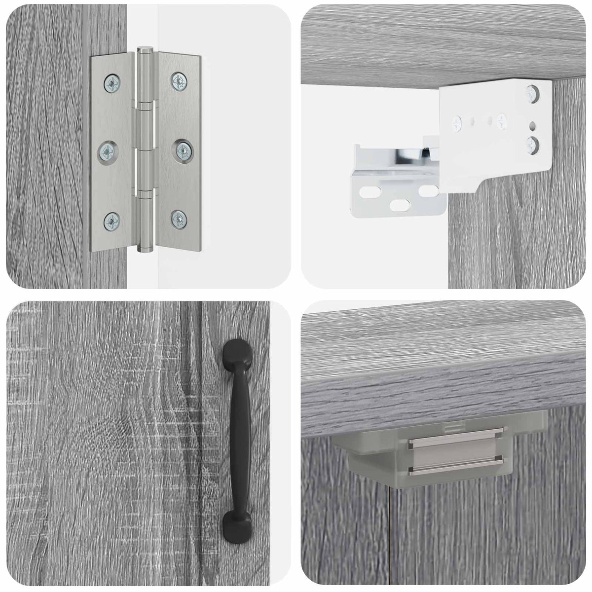 vidaXL Dartboard Cabinet UTRECHT Grey Sonoma 52.5 x 10.5 x 53.5 cm