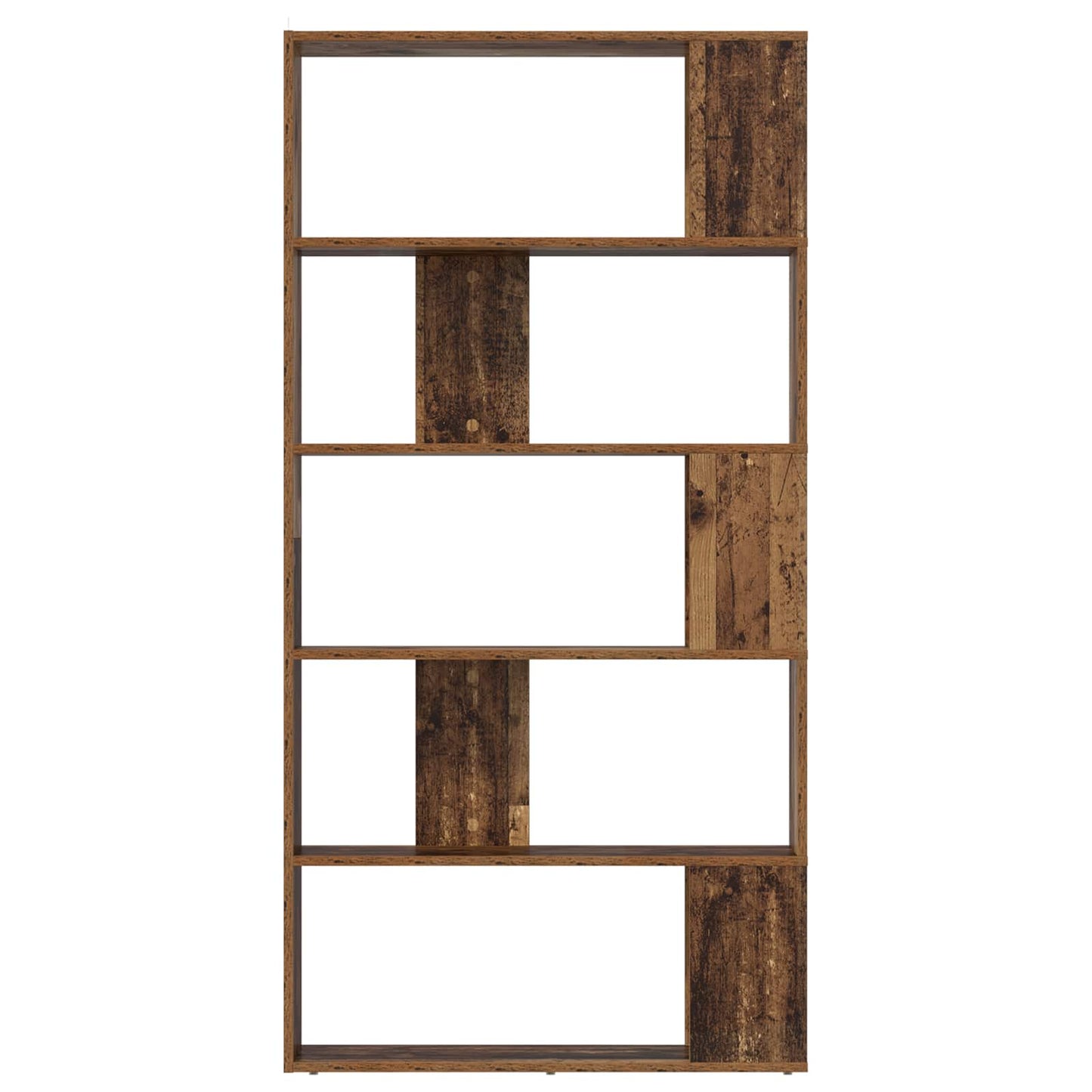 vidaXL Book Cabinet 80 x 24 x 159 cm Engineered Wood Old Wood - Brown