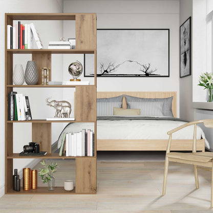 vidaXL Book Cabinet 80 x 24 x 159 cm Engineered Wood Artisan Oak - Brown