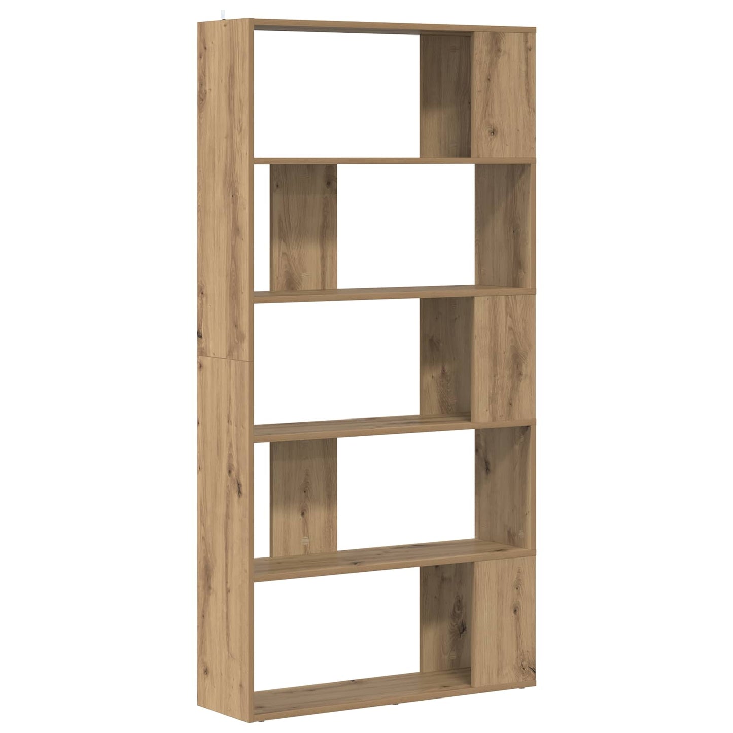 vidaXL Book Cabinet 80 x 24 x 159 cm Engineered Wood Artisan Oak - Brown
