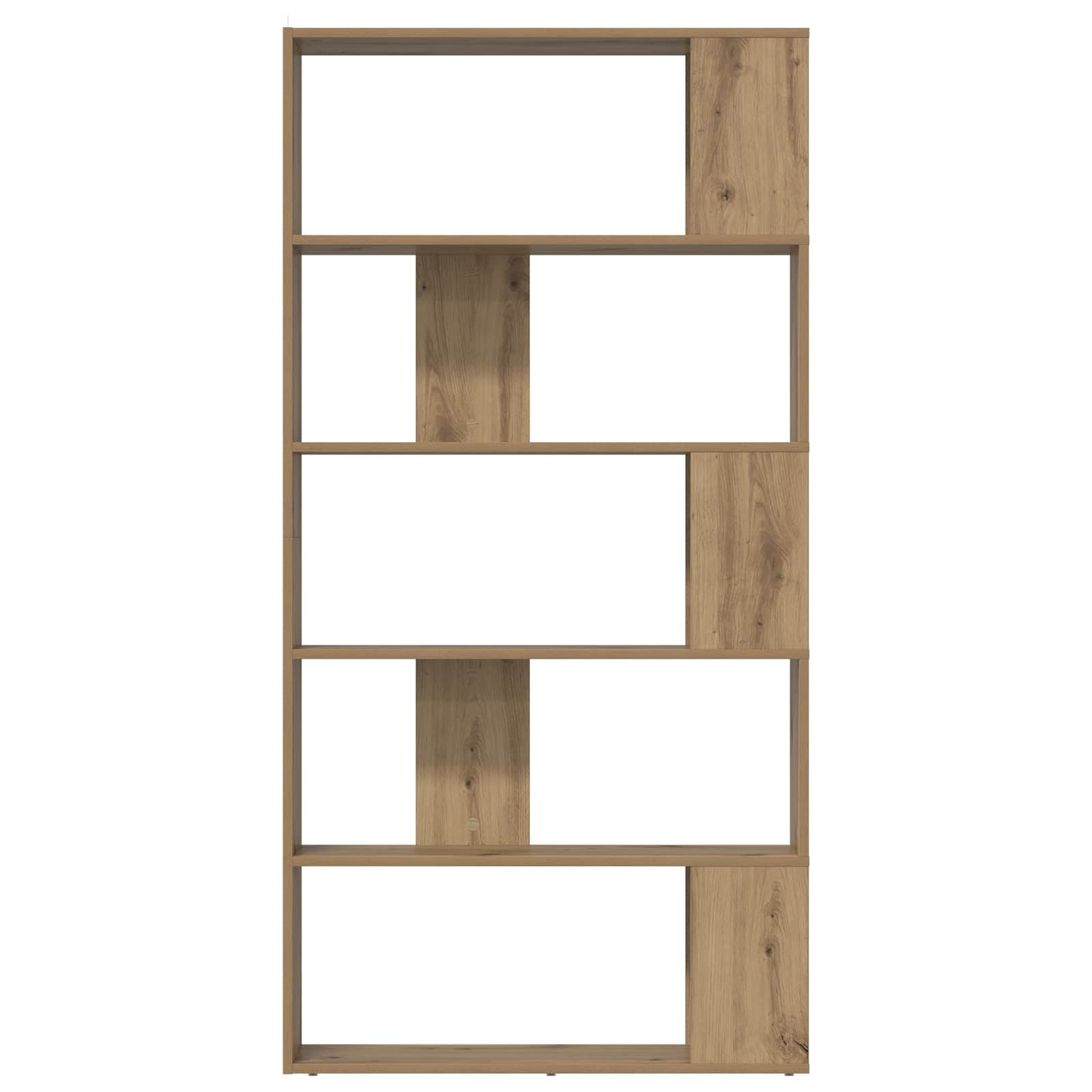 vidaXL Book Cabinet 80 x 24 x 159 cm Engineered Wood Artisan Oak - Brown