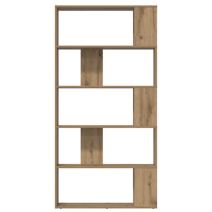 vidaXL Book Cabinet 80 x 24 x 159 cm Engineered Wood Artisan Oak - Brown