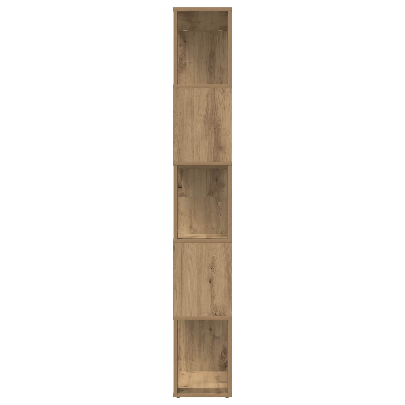 vidaXL Book Cabinet 80 x 24 x 159 cm Engineered Wood Artisan Oak - Brown