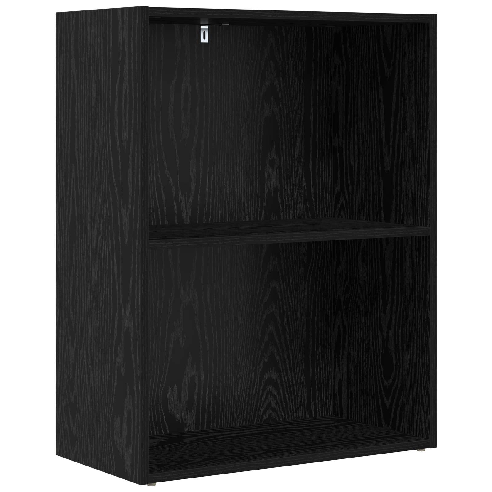 vidaXL Bookshelf 60 x 30 x 76.5 cm Engineered Wood Black Oak