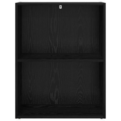 vidaXL Bookshelf 60 x 30 x 76.5 cm Engineered Wood Black Oak