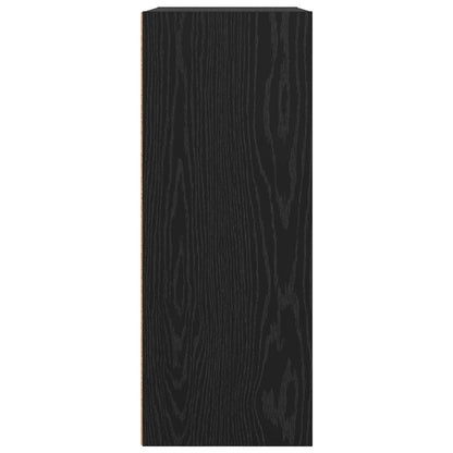 vidaXL Bookshelf 60 x 30 x 76.5 cm Engineered Wood Black Oak