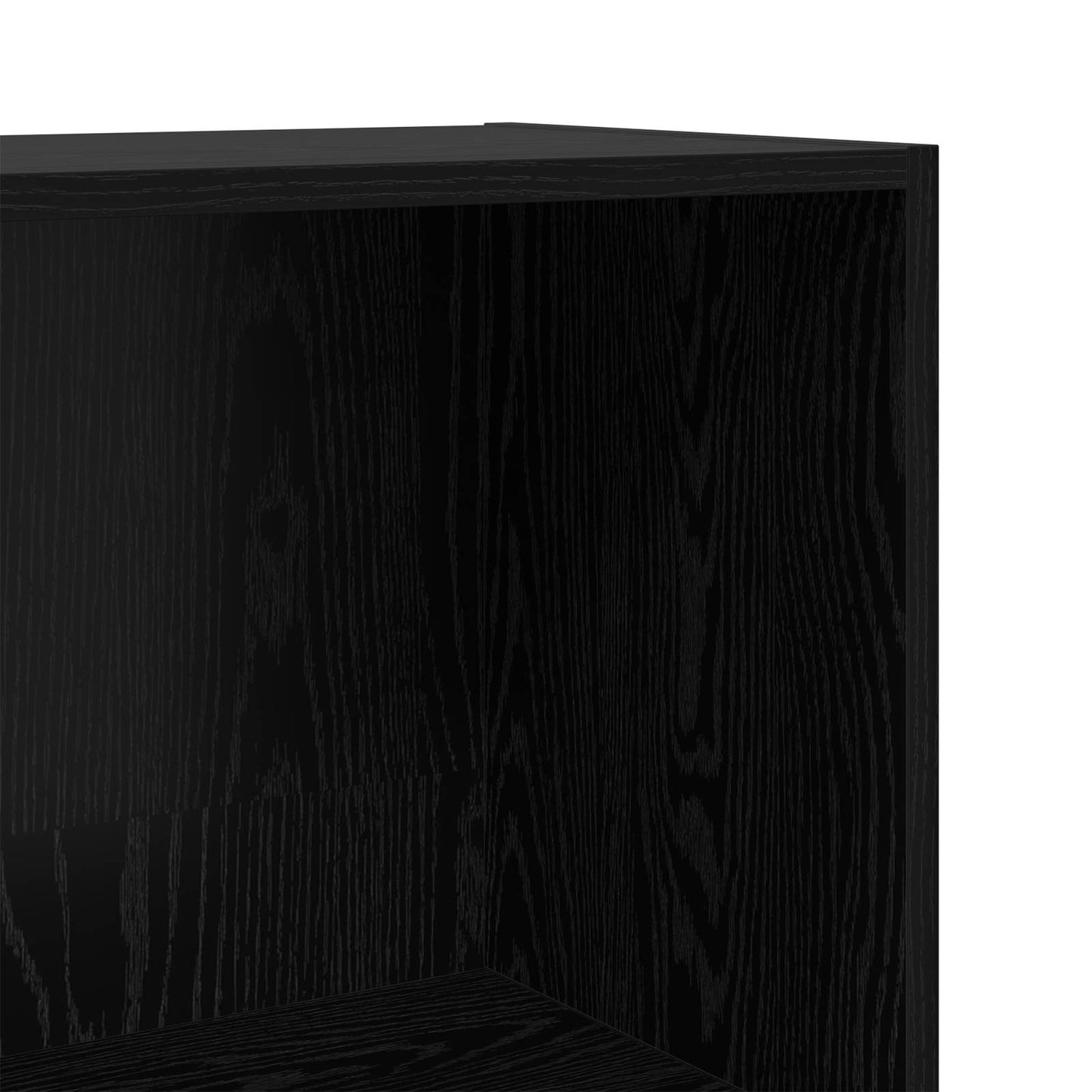 vidaXL Bookshelf 60 x 30 x 114 cm Engineered Wood Black Oak