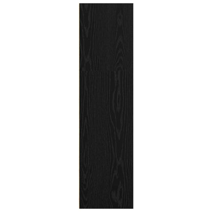 vidaXL Bookshelf 60 x 30 x 114 cm Engineered Wood Black Oak