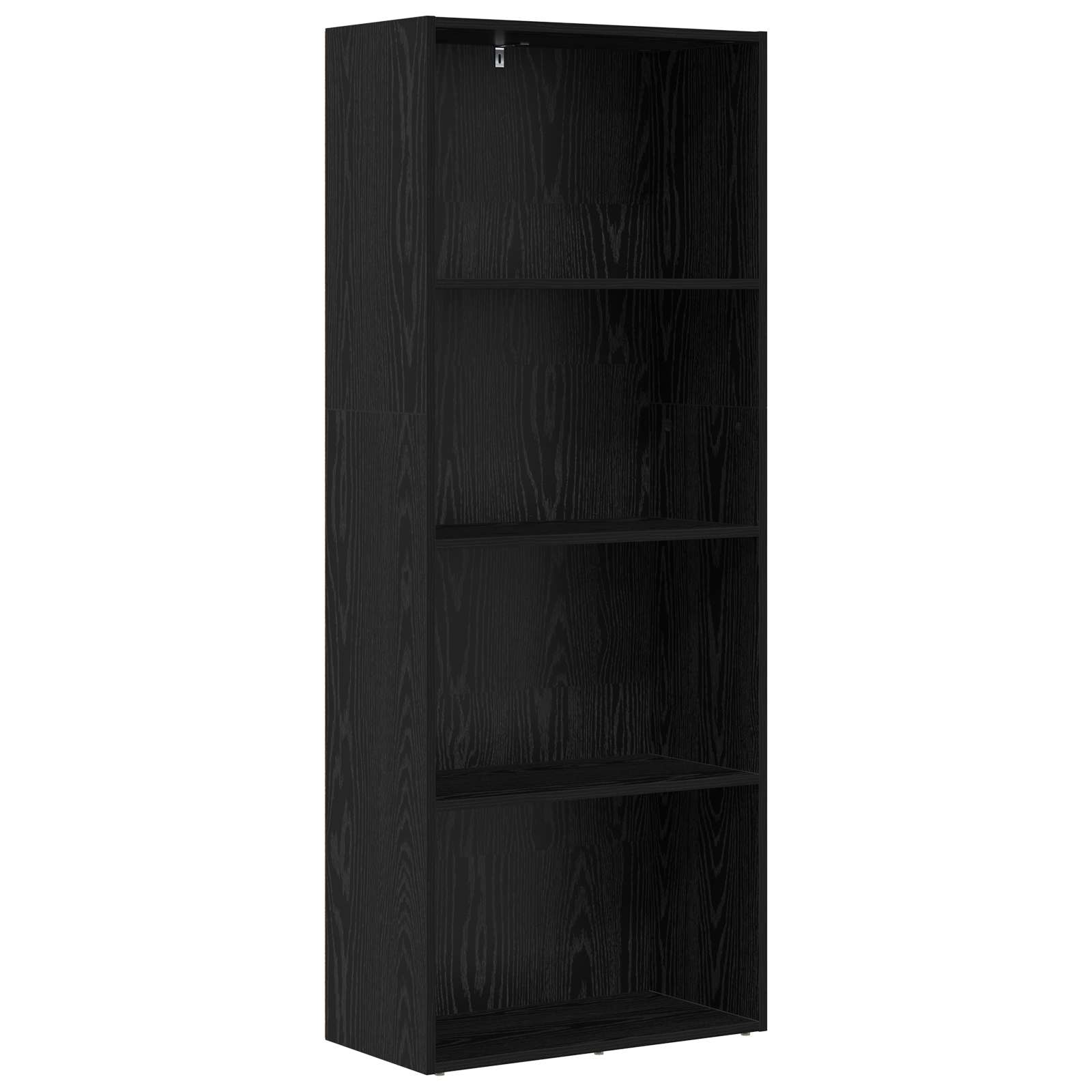 vidaXL Freestanding Bookshelf 60 x 30 x 151.5 cm Engineered Wood - Black
