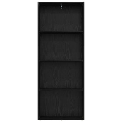 vidaXL Freestanding Bookshelf 60 x 30 x 151.5 cm Engineered Wood - Black