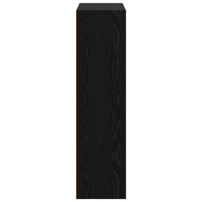 vidaXL Bookshelf 80 x 30 x 114 cm Engineered Wood Black Oak