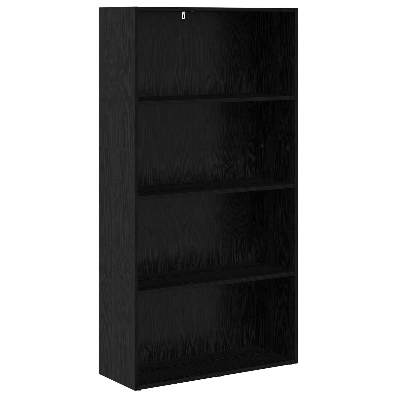 vidaXL Freestanding Bookshelf 80 x 30 x 152 cm Engineered Wood - Black