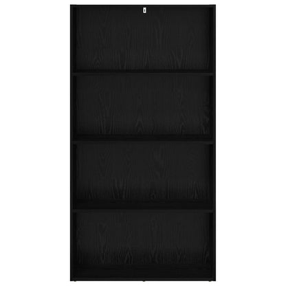 vidaXL Freestanding Bookshelf 80 x 30 x 152 cm Engineered Wood - Black