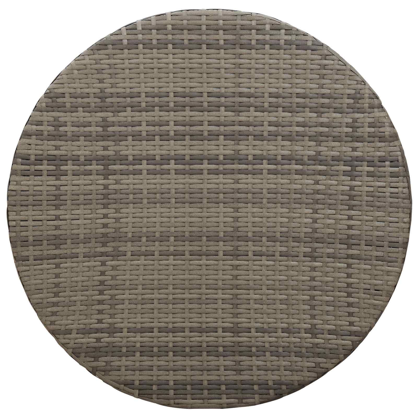 vidaXL Outdoor Coffee Table Grey Ø 68 x 30 cm Poly Rattan