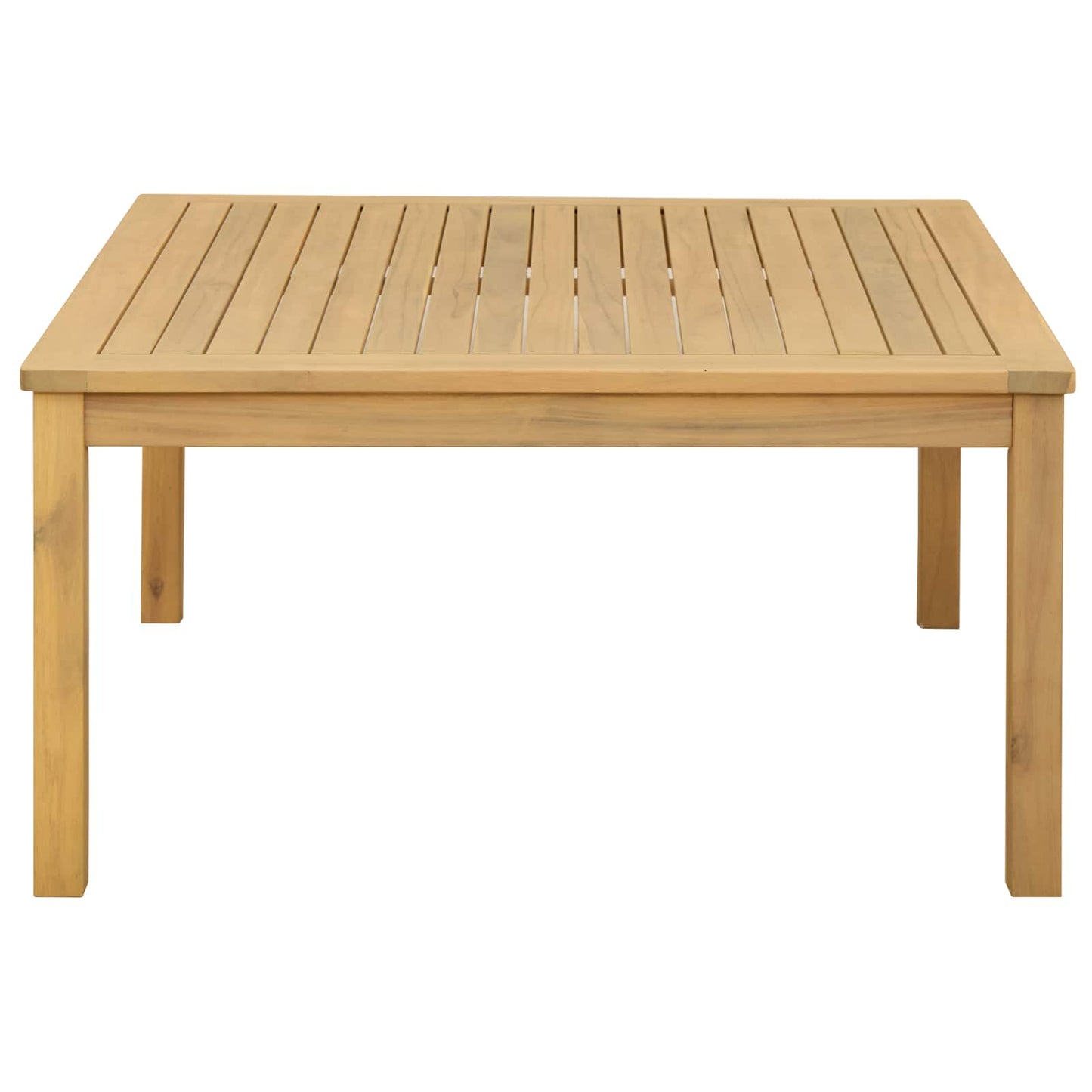 vidaXL Coffee Table Light Acacia 85 x 85 x 45 cm Solid Acacia Wood - Brown