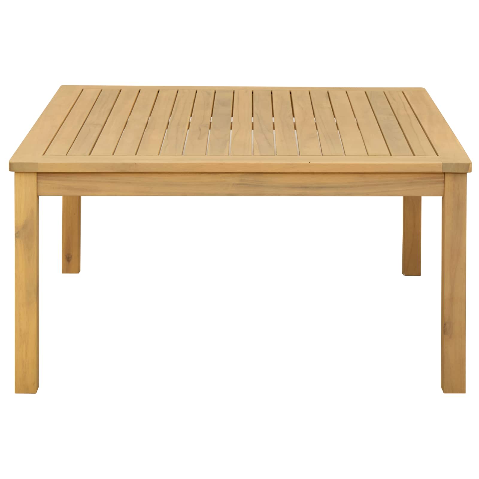vidaXL Coffee Table Light Acacia 85 x 85 x 45 cm Solid Acacia Wood - Brown