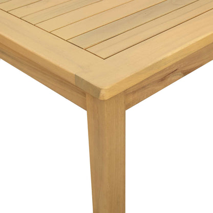 vidaXL Coffee Table Light Acacia 110 x 110 x 45 cm Solid Acacia Wood - Brown