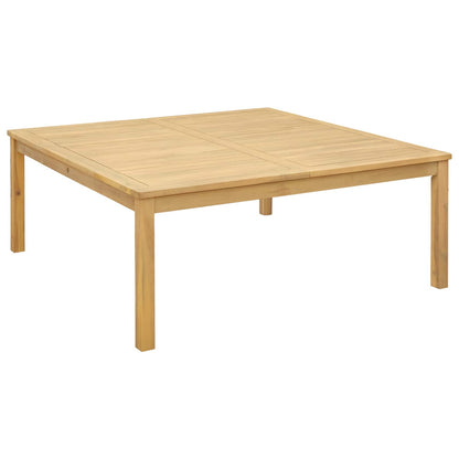 vidaXL Coffee Table Light Acacia 110 x 110 x 45 cm Solid Acacia Wood - Brown