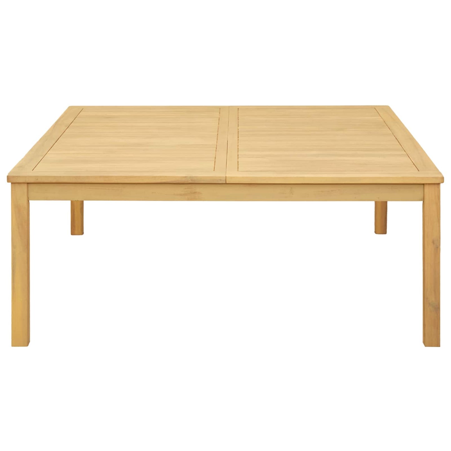 vidaXL Coffee Table Light Acacia 110 x 110 x 45 cm Solid Acacia Wood - Brown
