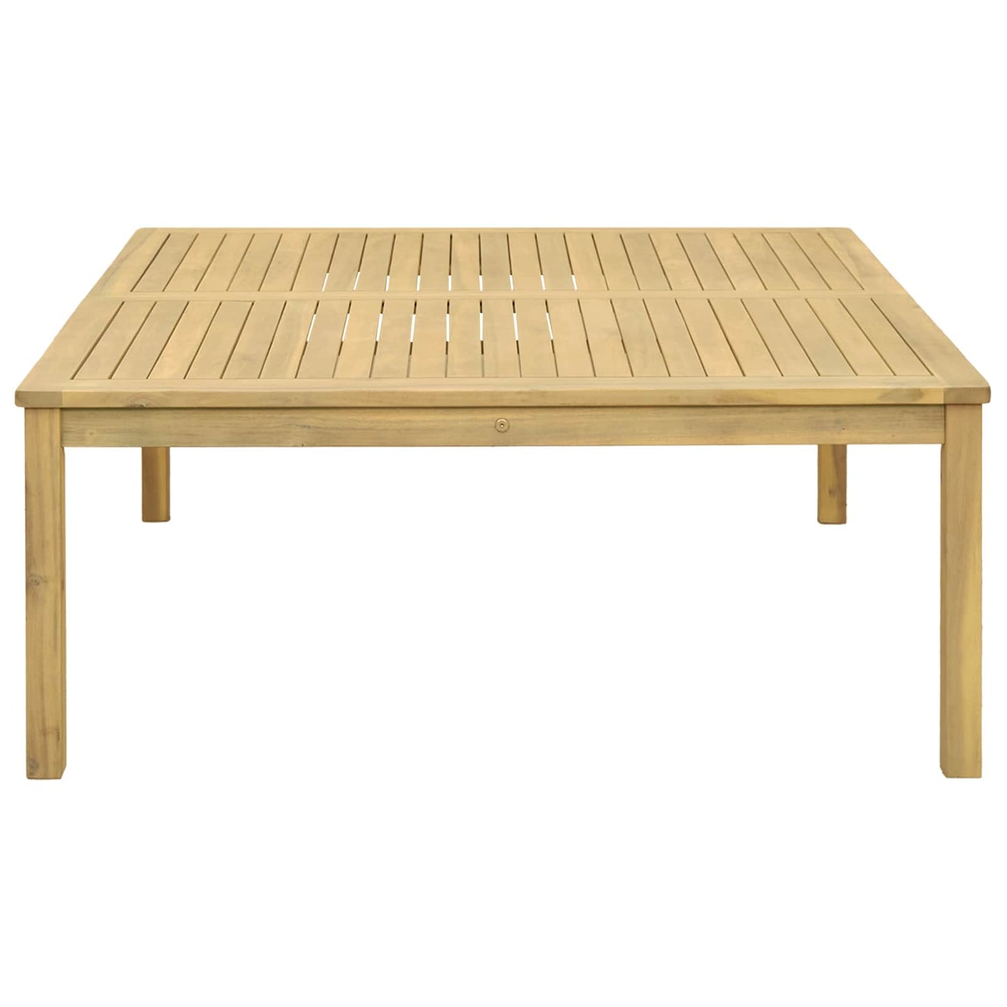 vidaXL Coffee Table Light Acacia 110 x 110 x 45 cm Solid Acacia Wood - Brown