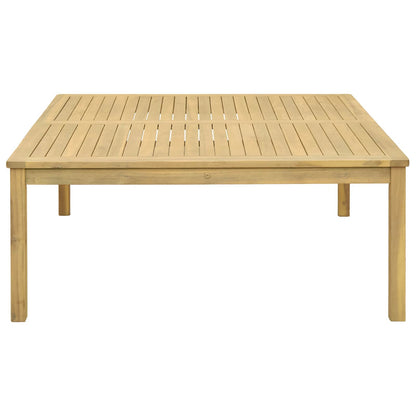 vidaXL Coffee Table Light Acacia 110 x 110 x 45 cm Solid Acacia Wood - Brown