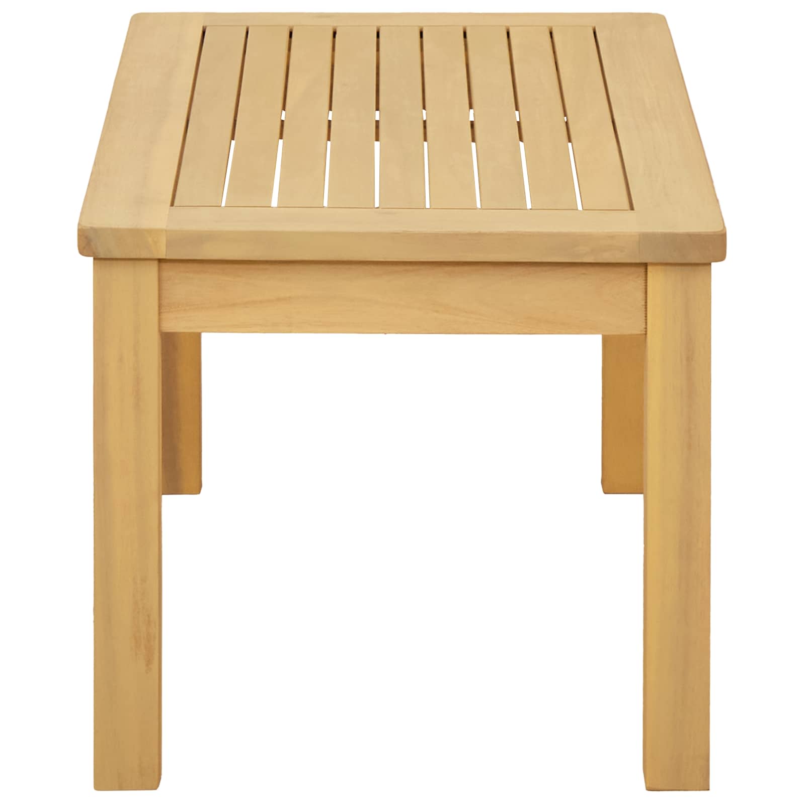 vidaXL Coffee Table Light Acacia 70 x 40 x 36 cm Solid Acacia Wood - Brown