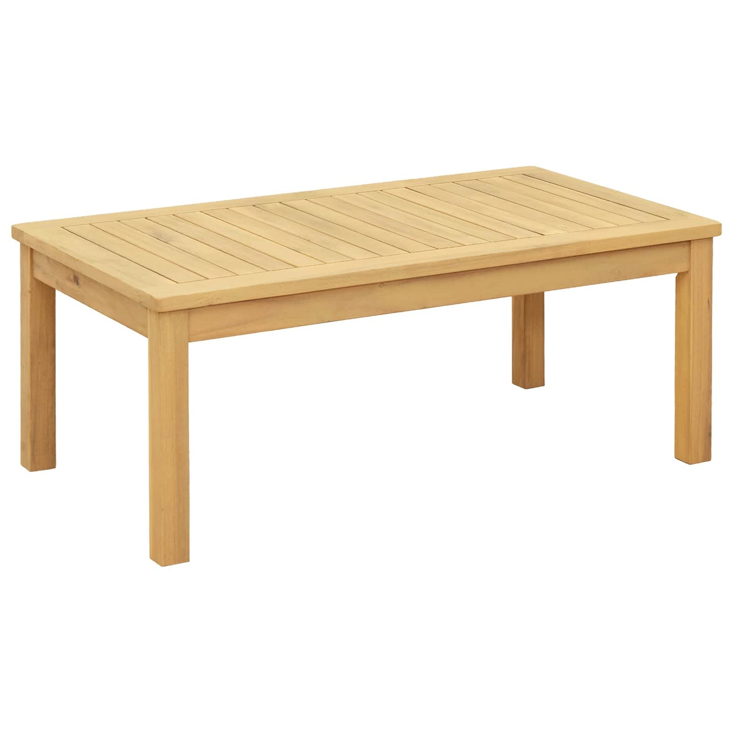 vidaXL Coffee Table Light Acacia 90 x 50 x 36 cm Solid Acacia Wood - Brown