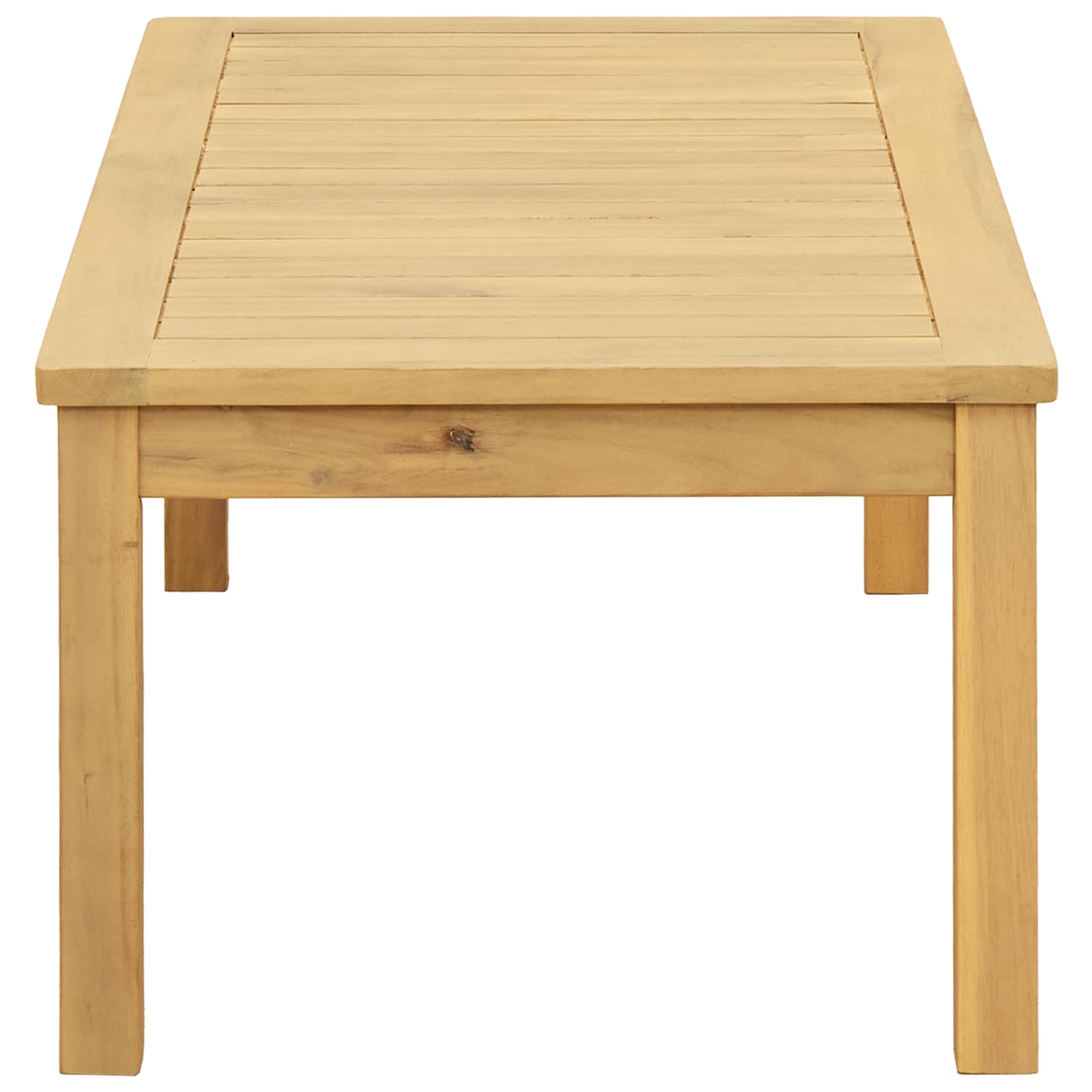 vidaXL Coffee Table Light Acacia 90 x 50 x 36 cm Solid Acacia Wood - Brown