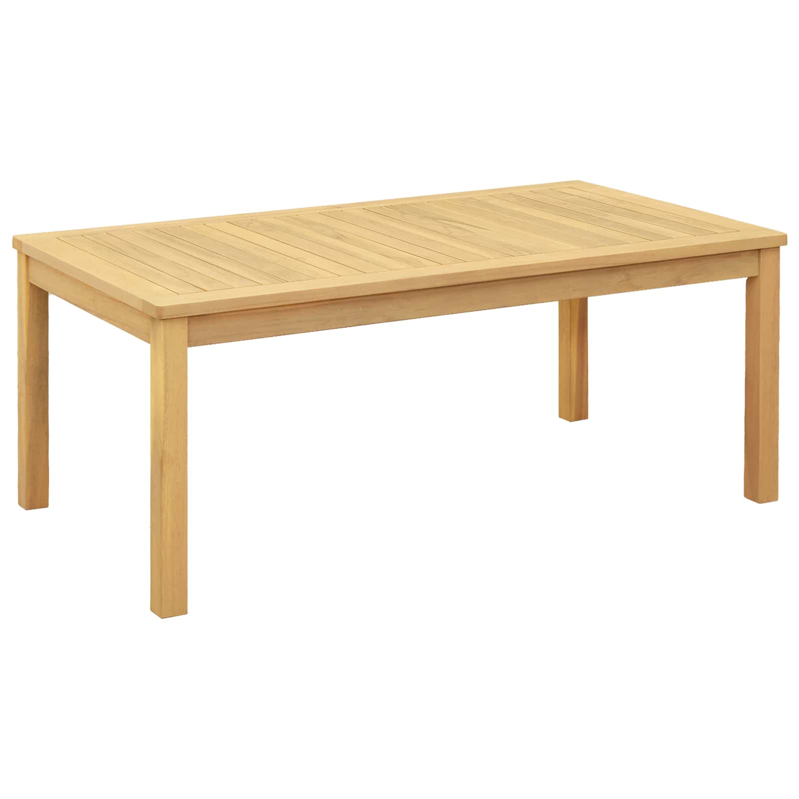 vidaXL Coffee Table Light Acacia 110 x 60 x 45 cm Solid Acacia Wood - Brown