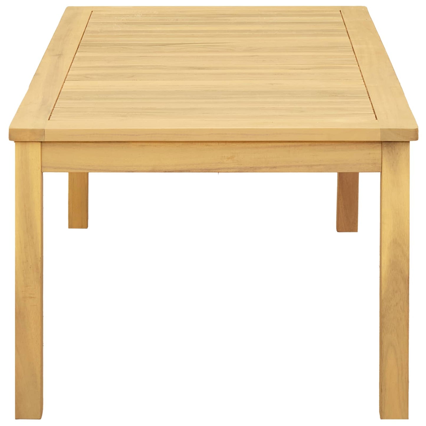 vidaXL Coffee Table Light Acacia 110 x 60 x 45 cm Solid Acacia Wood - Brown