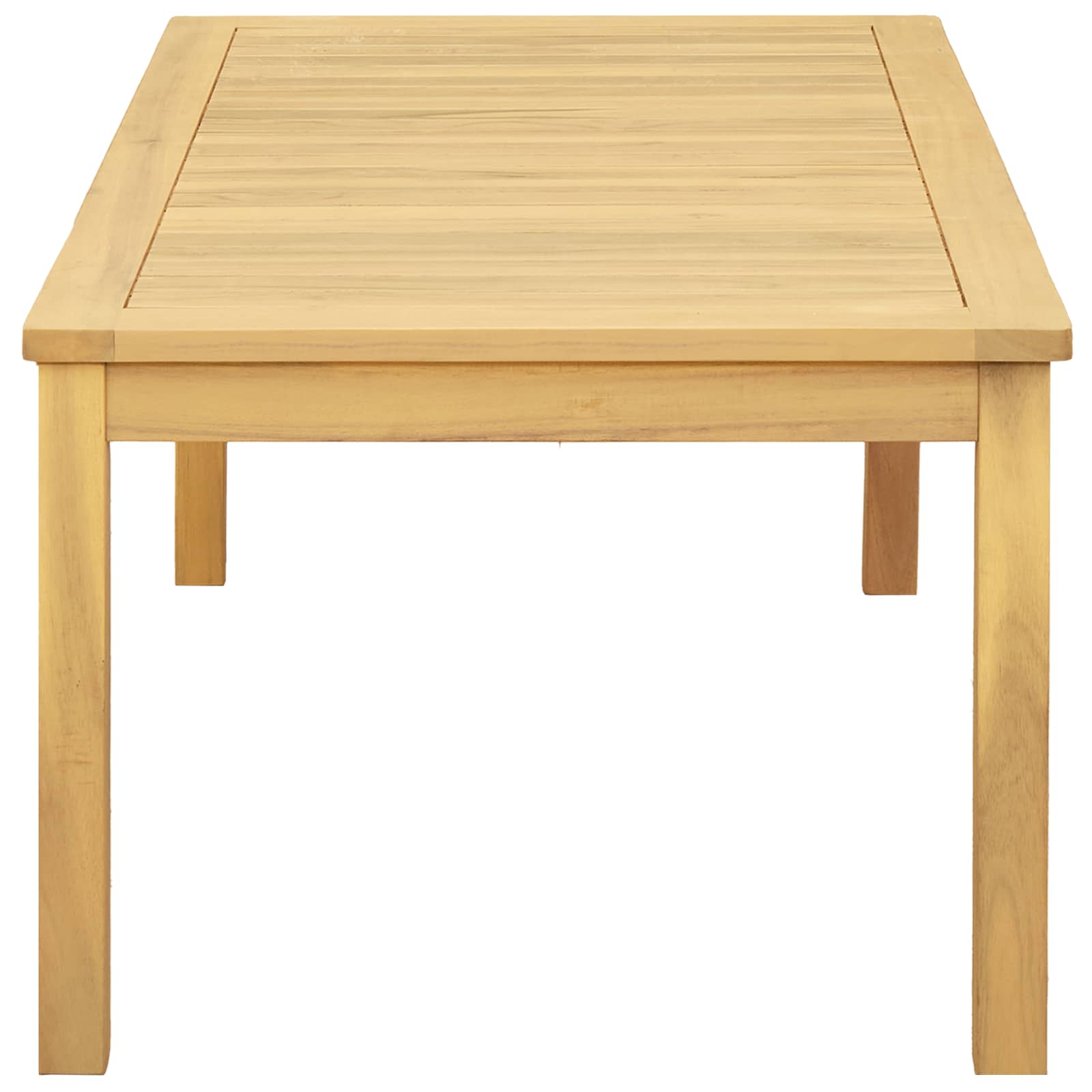 vidaXL Coffee Table Light Acacia 110 x 60 x 45 cm Solid Acacia Wood - Brown