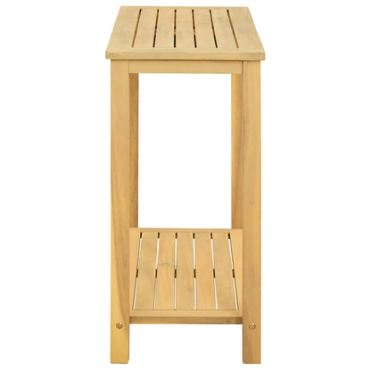vidaXL Garden Console Table with Storage Light Acacia 80 x 35 x 75 cm - Brown