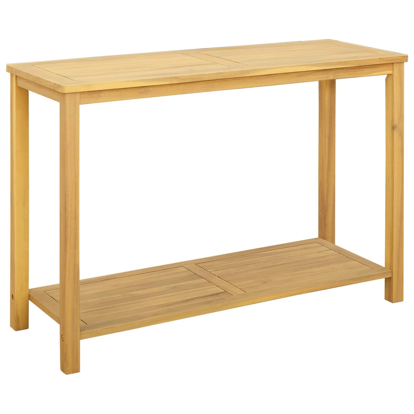 vidaXL Garden Console Table Light Acacia 110 x 40 x 75 cm - Brown
