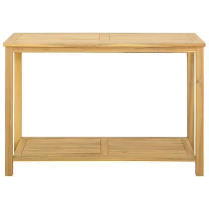 vidaXL Garden Console Table Light Acacia 110 x 40 x 75 cm - Brown