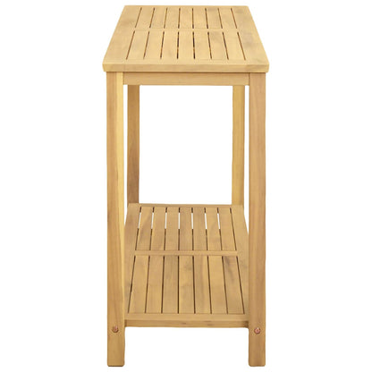vidaXL Garden Console Table Light Acacia 110 x 40 x 75 cm - Brown