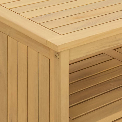 vidaXL Garden Console Table with Storage Light Acacia 110 x 35 x 75 cm