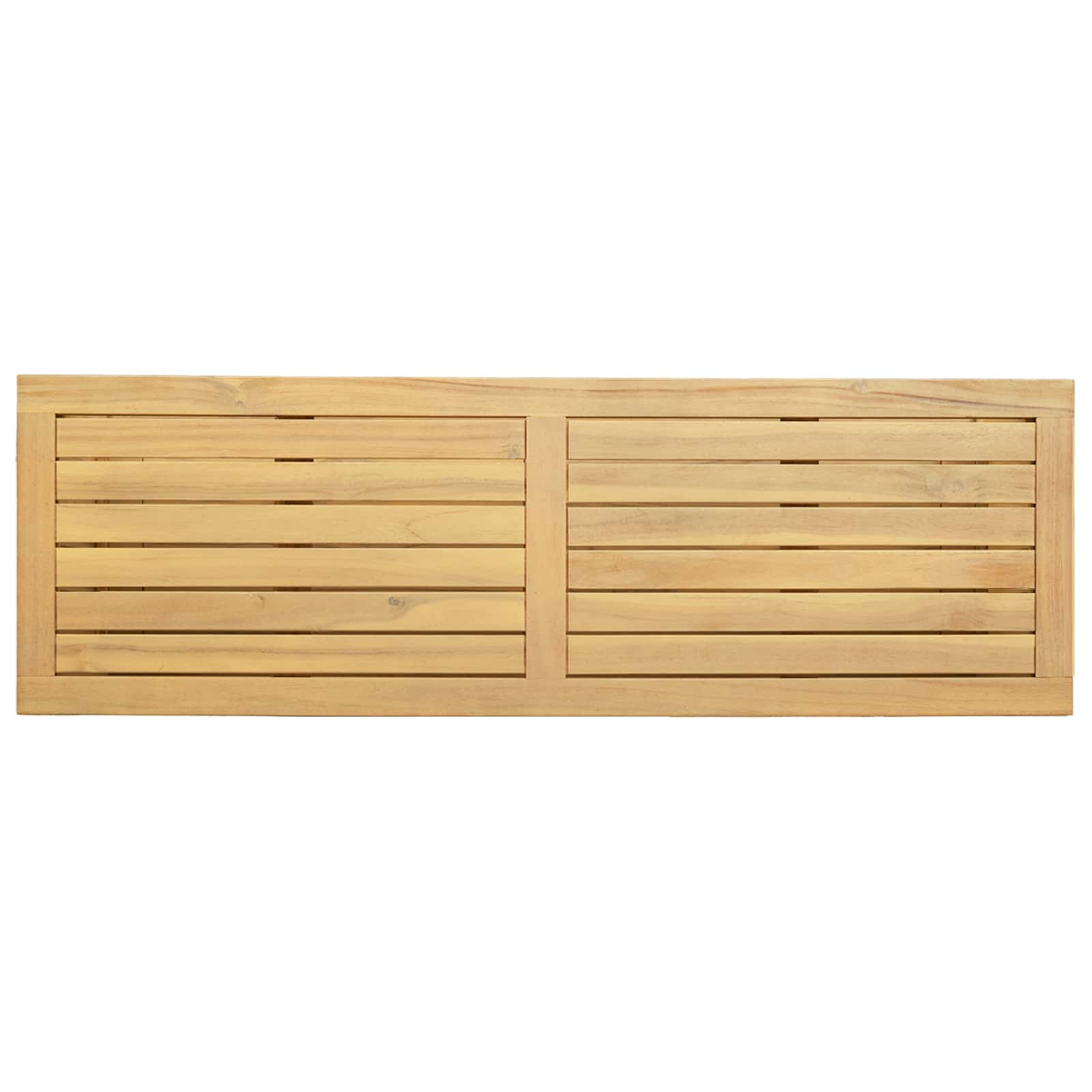 vidaXL Garden Console Table with Storage Light Acacia 110 x 35 x 75 cm