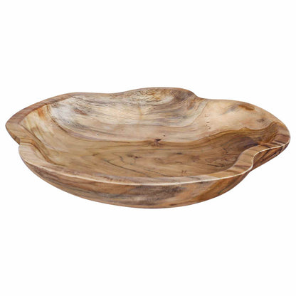vidaXL Fruit Bowl JEPARA Ø 30 cm Teak Brown Solid Teak Wood