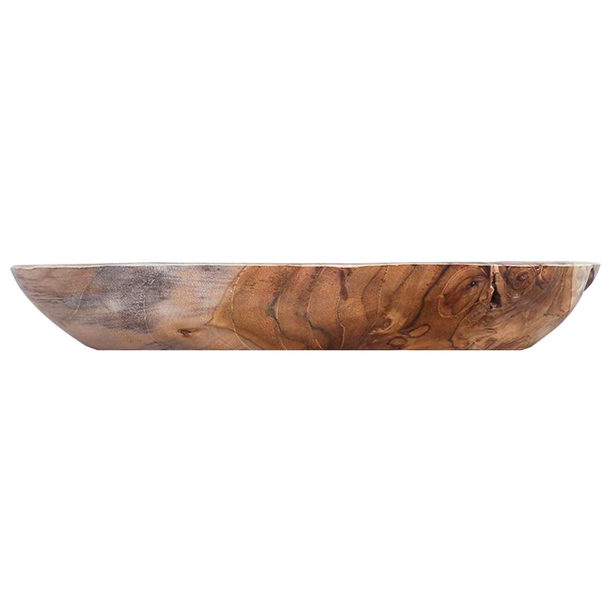 vidaXL Fruit Bowl JEPARA Ø 30 cm Teak Brown Solid Teak Wood