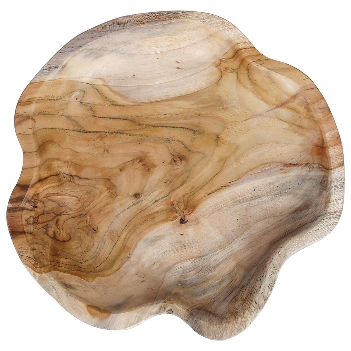 vidaXL Fruit Bowl JEPARA Ø 30 cm Teak Brown Solid Teak Wood