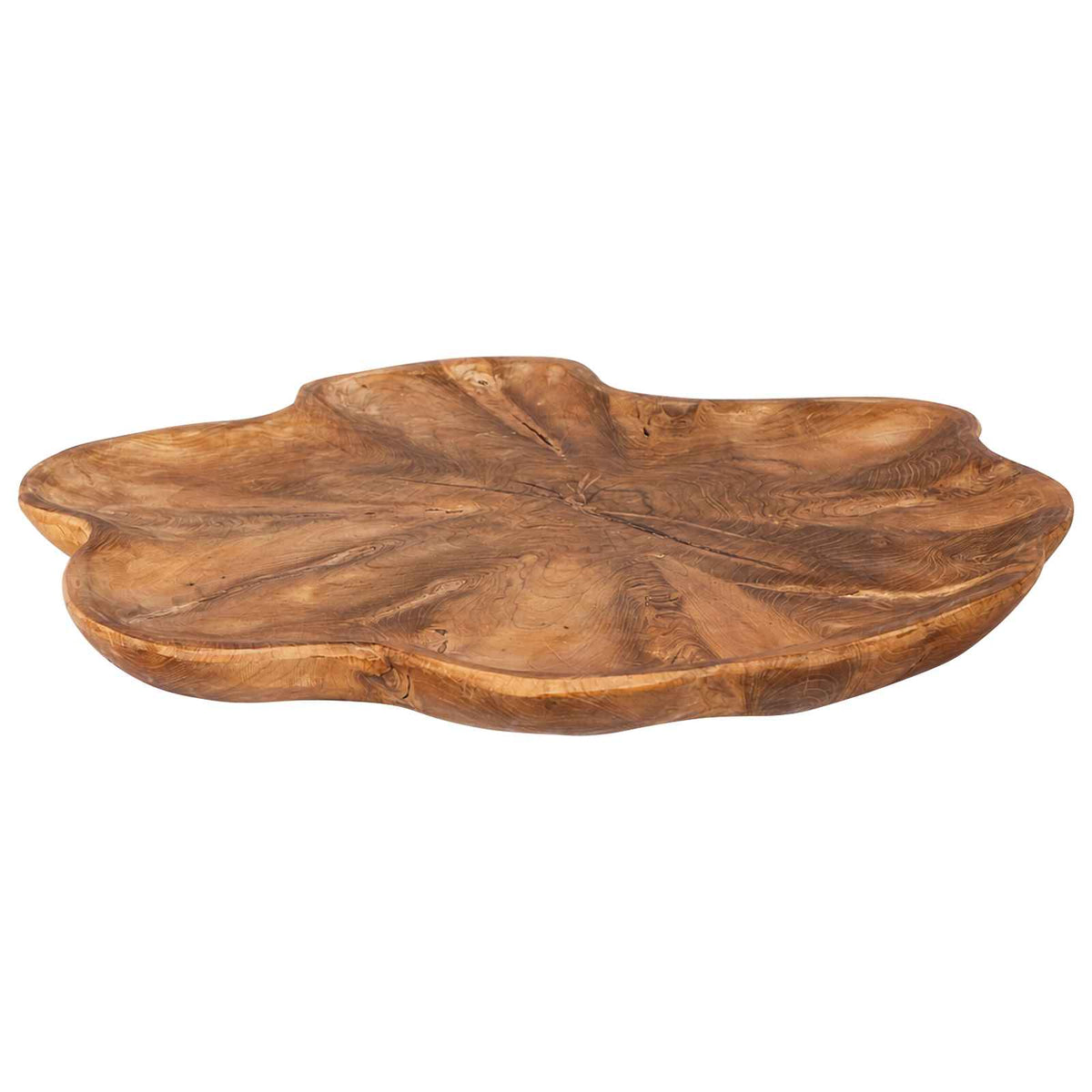 vidaXL Fruit Bowl JEPARA Ø 40 cm Teak Brown Solid Teak Wood