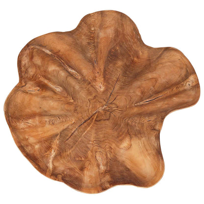 vidaXL Fruit Bowl JEPARA Ø 40 cm Teak Brown Solid Teak Wood