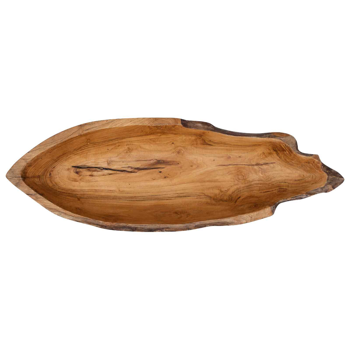 vidaXL Fruit Bowl JEPARA Teak Brown 61 x 21 x 11 cm