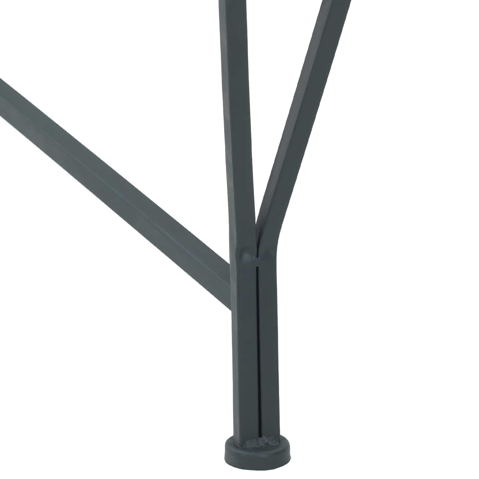 vidaXL Tree Bench 8-Seater Ø 160 x 44 cm Steel Silver Grey Round