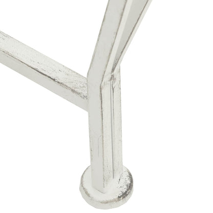 vidaXL Tree Bench 8-Seater Ø 160 x 89 cm Steel Antique White Round - 31046